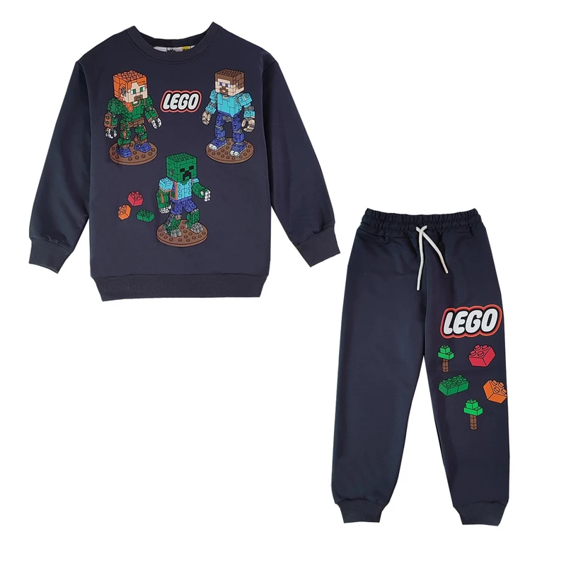 ست سویشرت و شلوار راحتی پسرانه مدل 987