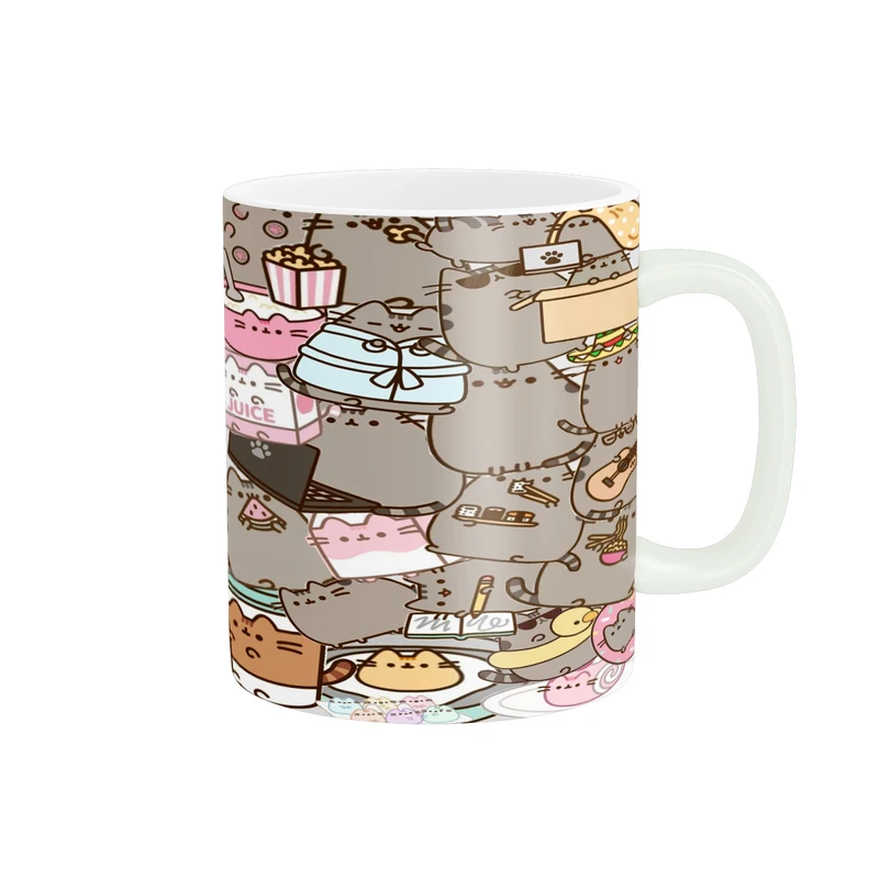 ماگ پادآفرین مدل فانتزی طرح گربه کیوت و بامزه کد p9836