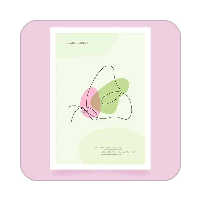 زیر لیوانی کاکتی طرح عاشقانه مدل mp37944