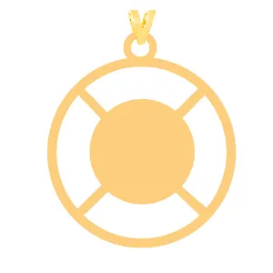 آویز گردنبند طلا 18 عیار زنانه کرابو مدل شکل هندسی کد Kr31611