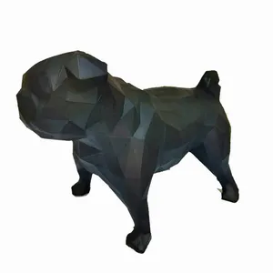مجسمه مدل سگ ‌ایستاده هندسی