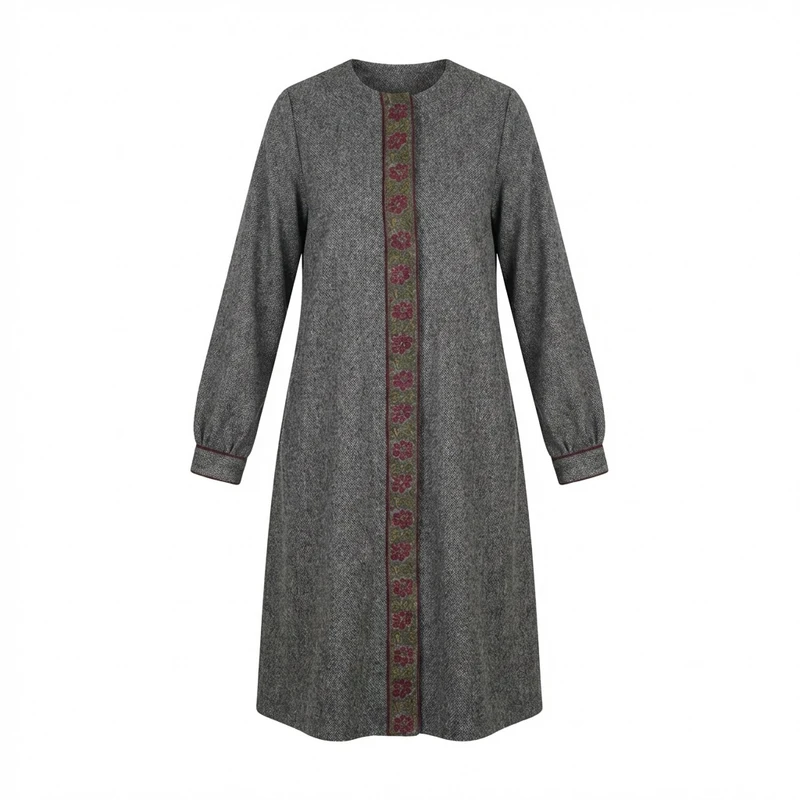 مانتو جلو بسته زنانه مدل طراوت