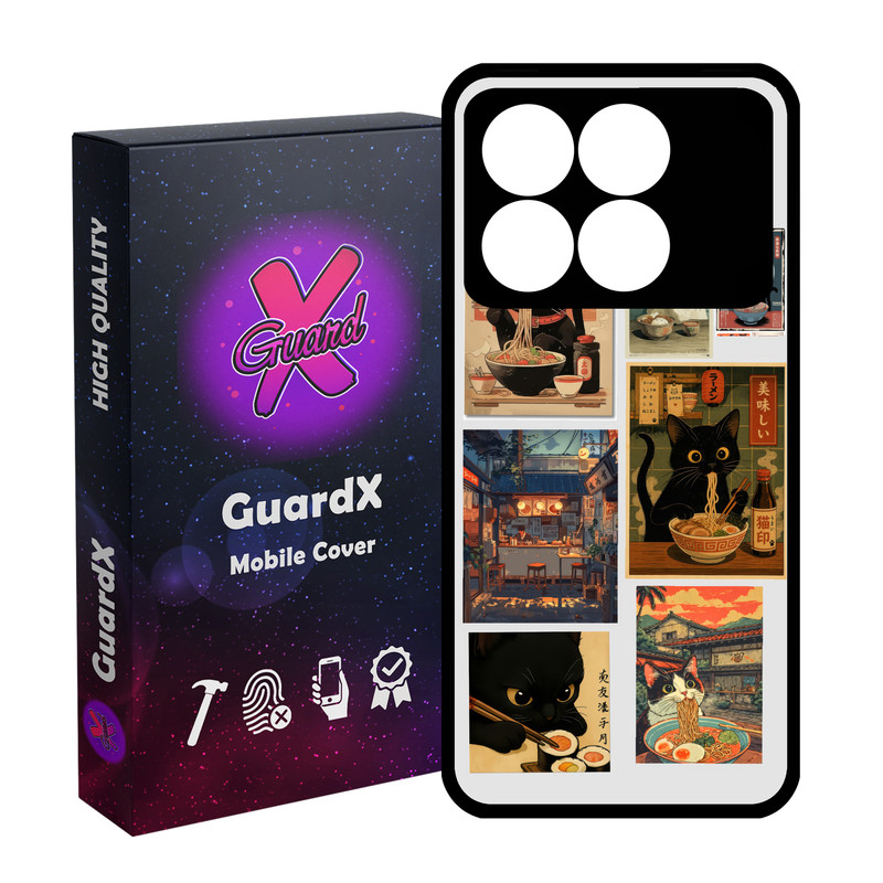 کاور گارد ایکس طرح گربه سوشی مدل 11158 مناسب برای گوشی موبایل شیائومی Poco X6 Pro 5G / Redmi K70E