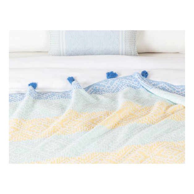 شال تخت مادام کوکو مدل Finnois سایز 150x200 سانتی متر