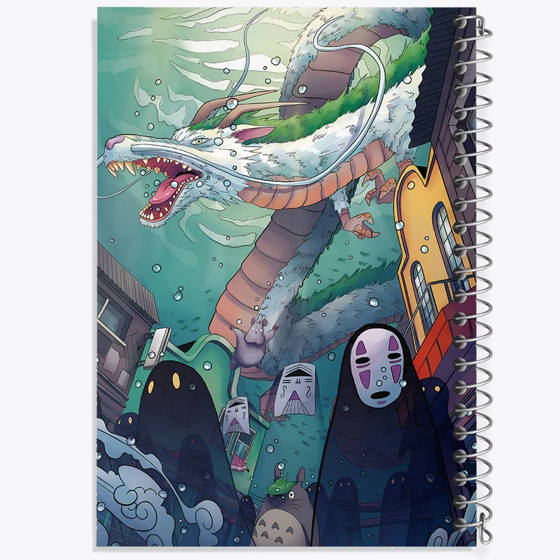 دفتر مشق 50 برگ خندالو طرح انیمه شهر اشباح (Spirited Away)  کد N4975
