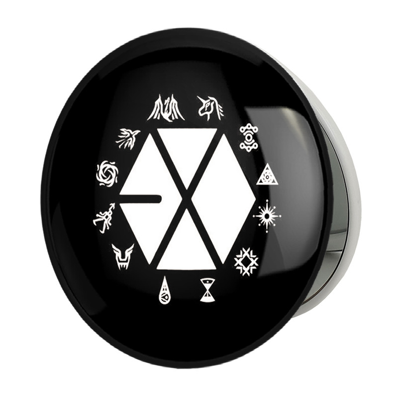 آینه جیبی خندالو طرح گروه اکسو EXO مدل تاشو کد 13635 