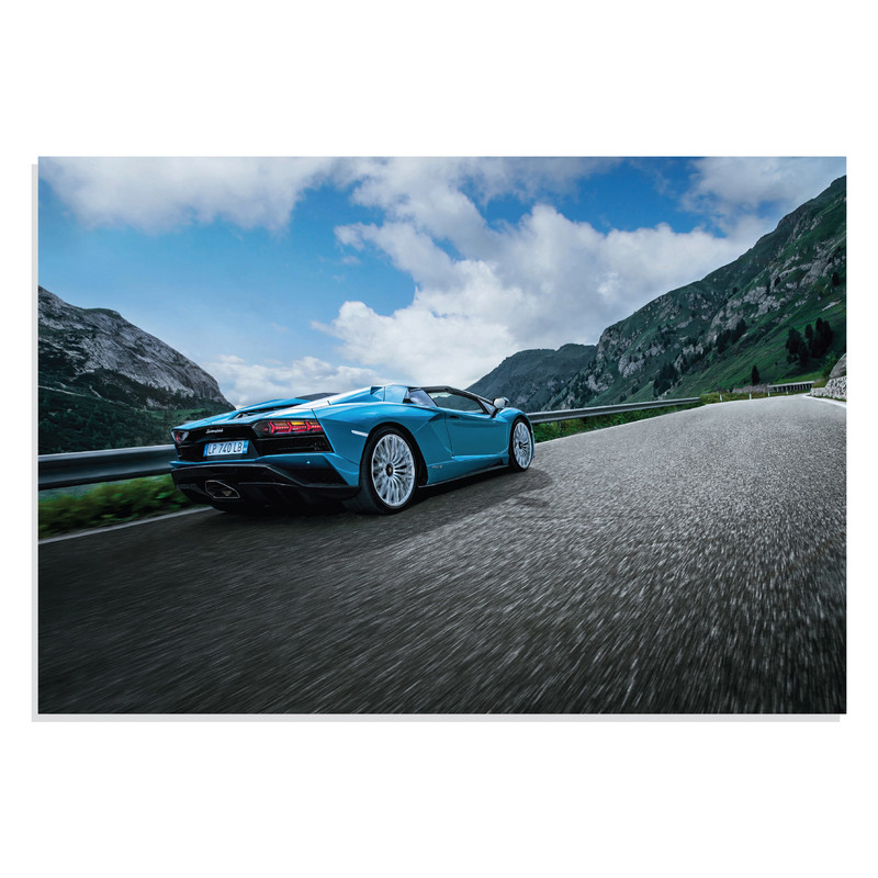 تابلو شاسی طرح ماشین لامبورگینی اونتادور - Lamborghini Aventador S Roadster 2017 مدل NV0665