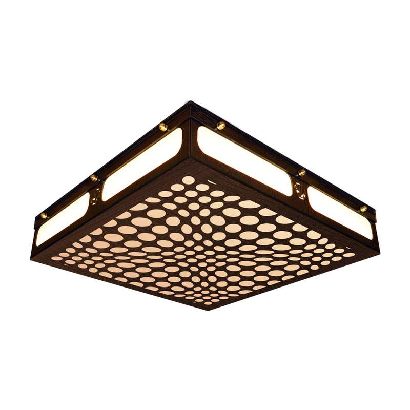 لوستر سقفی وودلایت طرح هگز مربع
