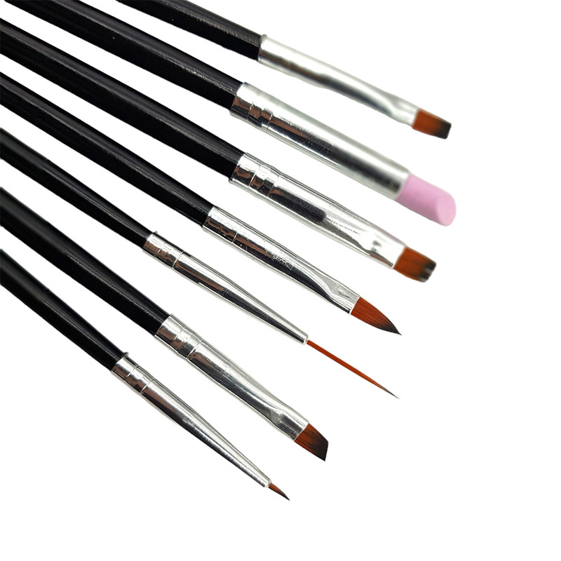 قلم موی طراحی ناخن لمون مدل DE7 مجموعه 7 عددی