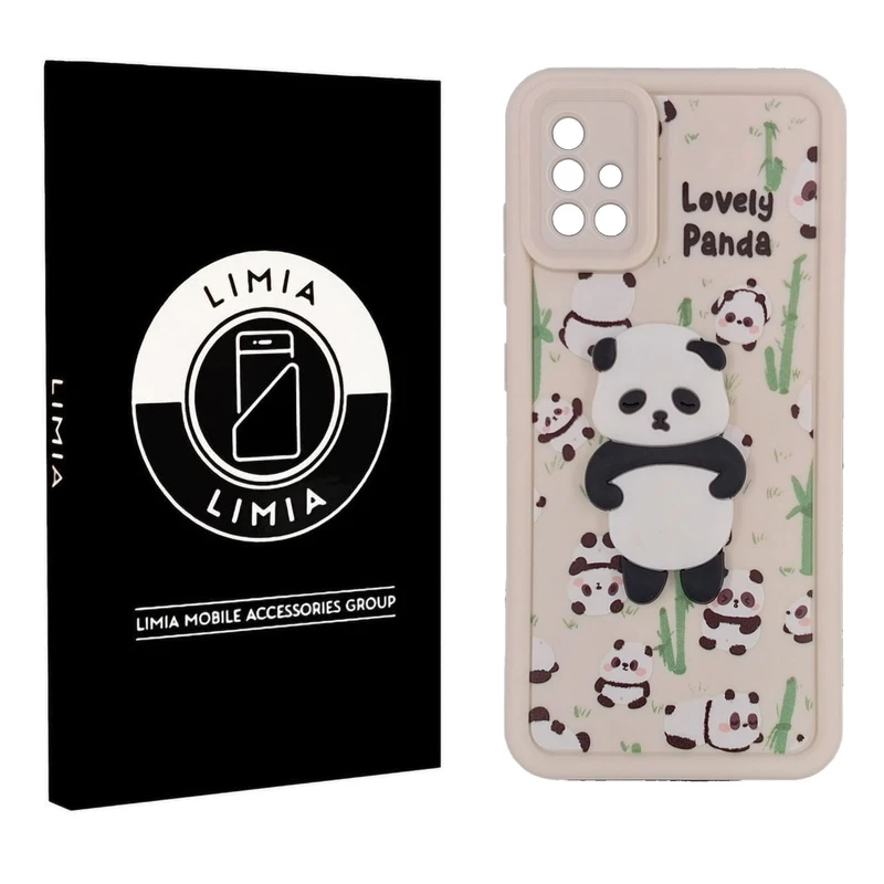 کاور لیمیا مدل سولید لنزدار طرح عروسکی برجسته مناسب برای گوشی موبایل سامسونگ Galaxy A35