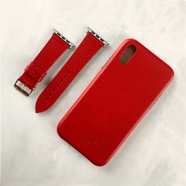 کاور ذن یونی سان مدل CL1900-R مناسب برای گوشی موبایل اپل iPhone X / iPhone Xs به همراه بند اپل واچ