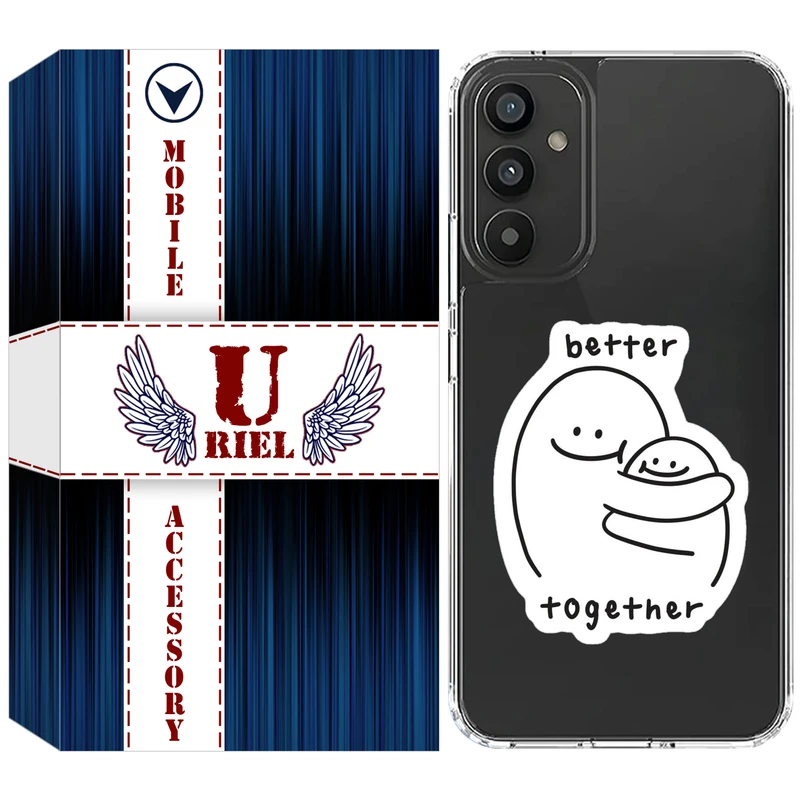 کاور یوریل مدل Clear کد 90 طرح Together مناسب برای گوشی موبایل سامسونگ Galaxy M23 / F23 / M13 4G