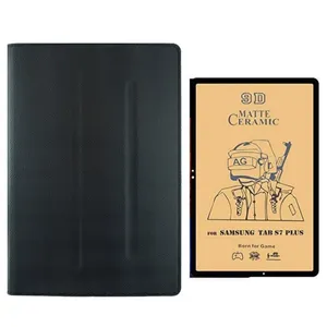 کیف کلاسوری مدل MATمناسب برای تبلت سامسونگ Galaxy Tab S7 FE / T735 به همراه محافظ صفحه نمایش
