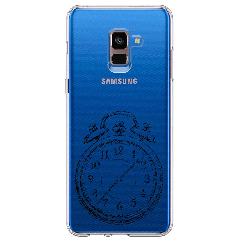 کاور مگافون طرح ساعت مدل C64-B مناسب برای گوشی موبایل سامسونگ Galaxy A8 Plus