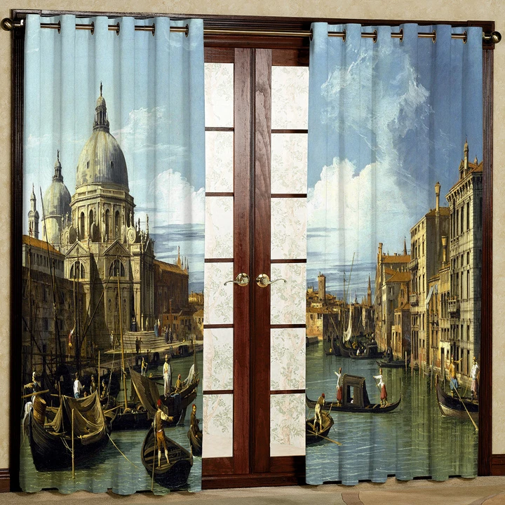 پرده پانچی مدل کد 5128 سایز 280x140 سانتی متر