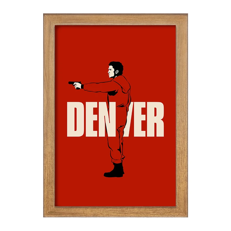 تابلو خندالو مدل دنور سریال خانه ی کاغذی کد F1717