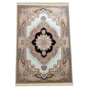 فرش ماشینی ستاره کویر راوند کد 1326 زمینه کرم 