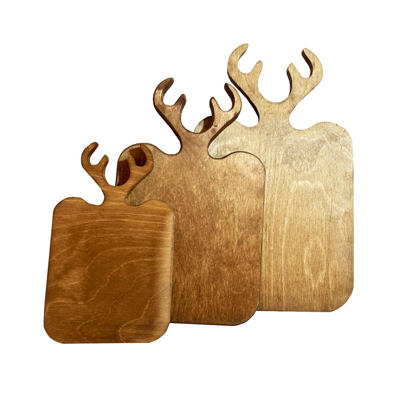 تخته گوشت مدل گوزن بسته 3 عددی به همراه استند