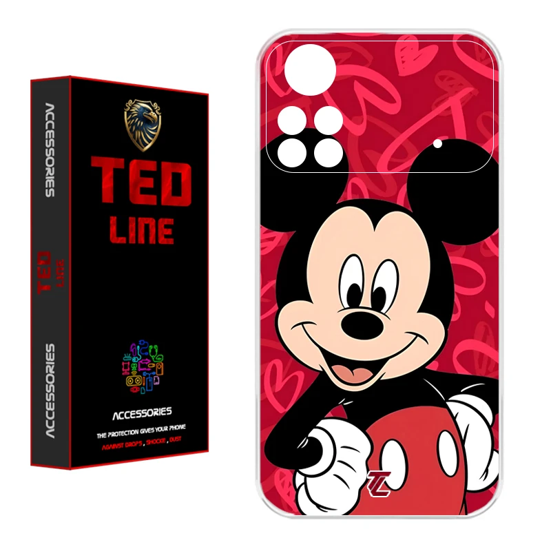 کاور تدلاین طرح میکی موس کد 1148 مناسب برای گوشی موبایل شیائومی Poco X4 Pro