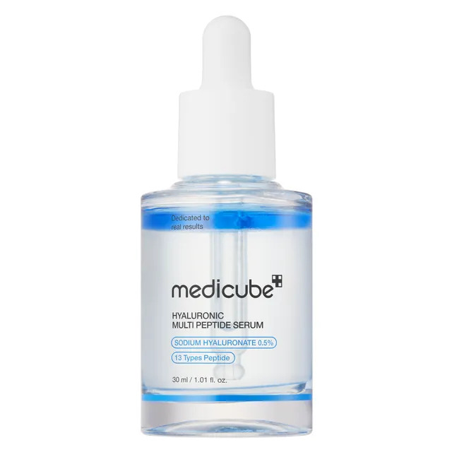سرم آبرسان و جوانساز پوست مدیکیوب مدل Hyaluronic Multi Peptide مناسب برای انواع پوست حجم 30 میلی‌لیتر