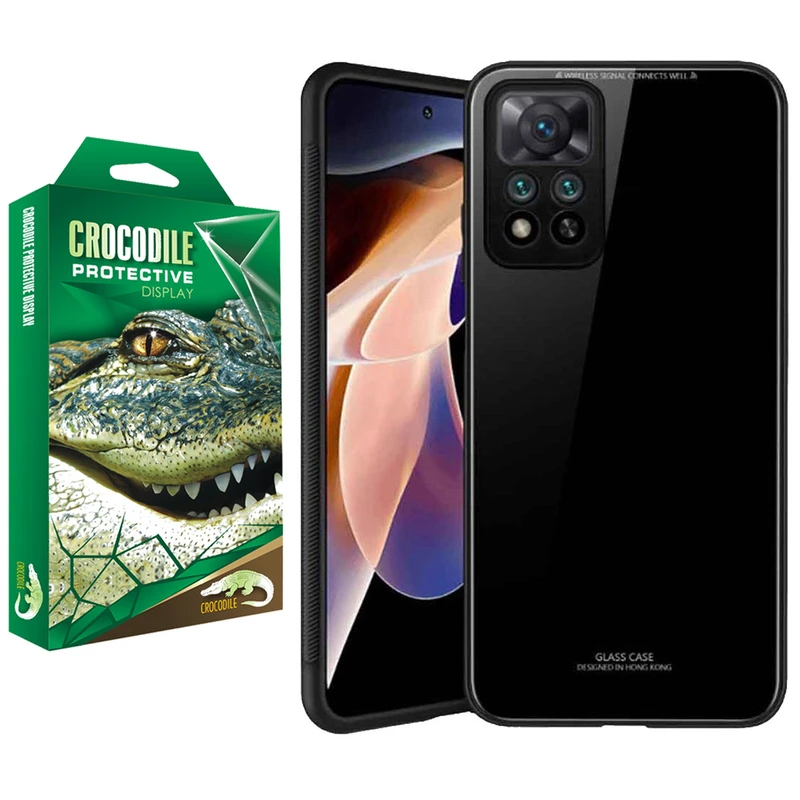 کاور کروکودیل مدل C-PSHT-GLS مناسب برای گوشی موبایل شیائومی Redmi Note 11 4G/Redmi Note 11S