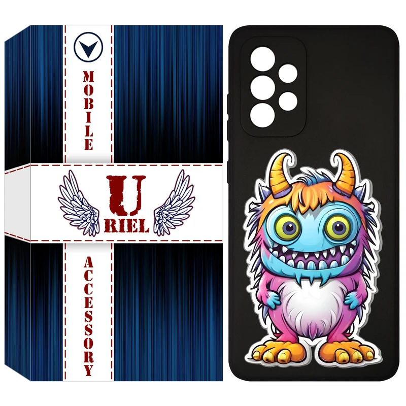 کاور یوریل مدل قاب KSH کد 50 طرح میکروب مناسب برای گوشی موبایل سامسونگ Galaxy A33 5G