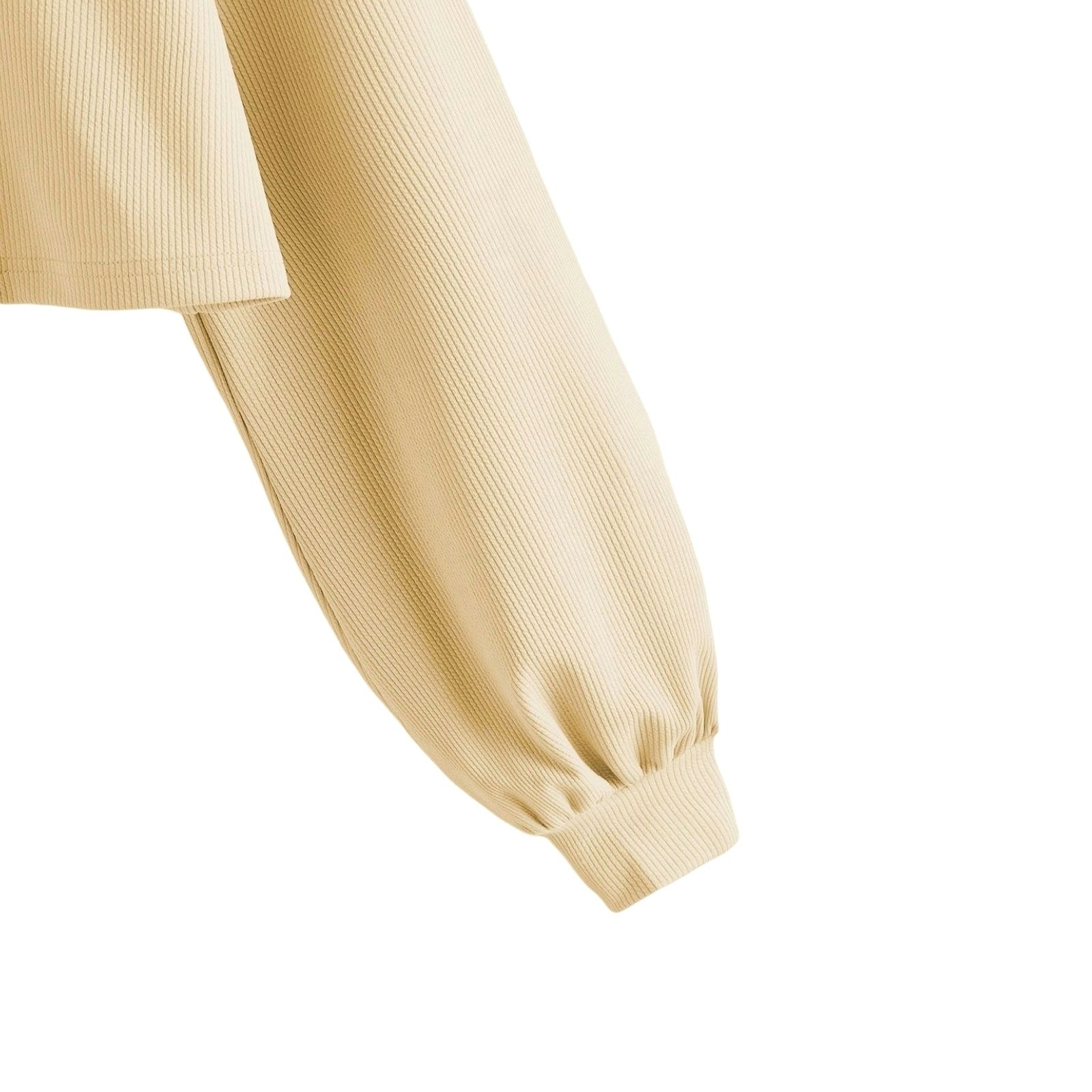 کراپ تیشرت آستین بلند زنانه آرمادیا مدل کبریتی فلورانس کد CR04 - - 3