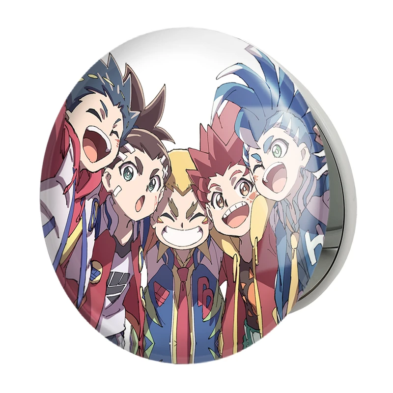 آینه جیبی خندالو طرح انیمه فرفره های انفجاری مدل تاشو کد 27848 