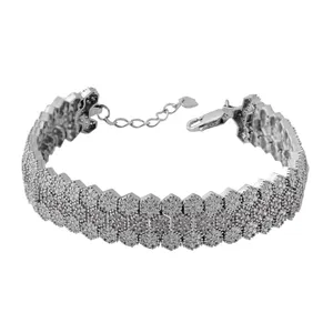  دستبند نقره زنانه بازرگانی میلادی کد DP_182