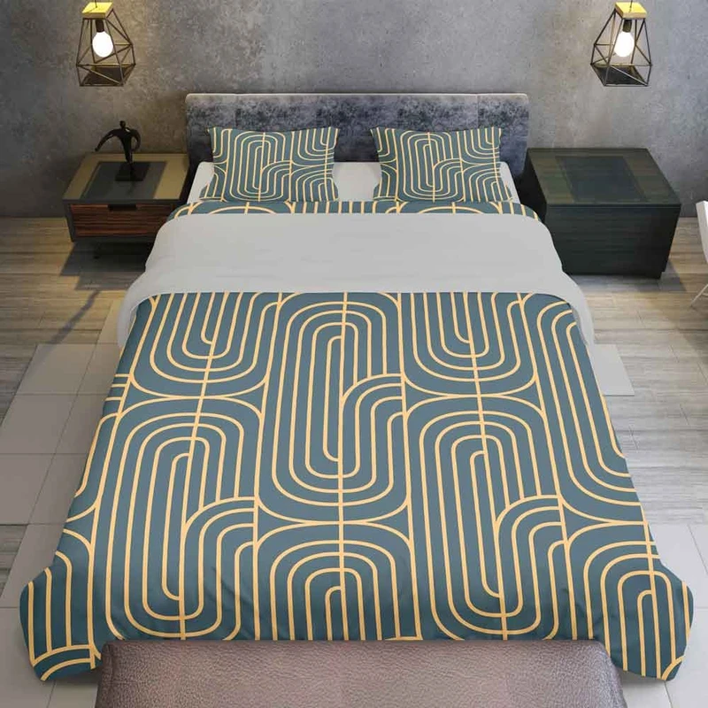 سرویس روتختی مدل گرافیکی TXY720 تک نفره 5 تکه