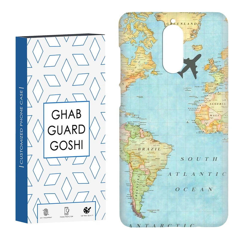 کاور قاب گارد گوشی طرح نقشه جهان کد Dimo-057 مناسب برای گوشی موبایل هوآوی Mate 9 pro
