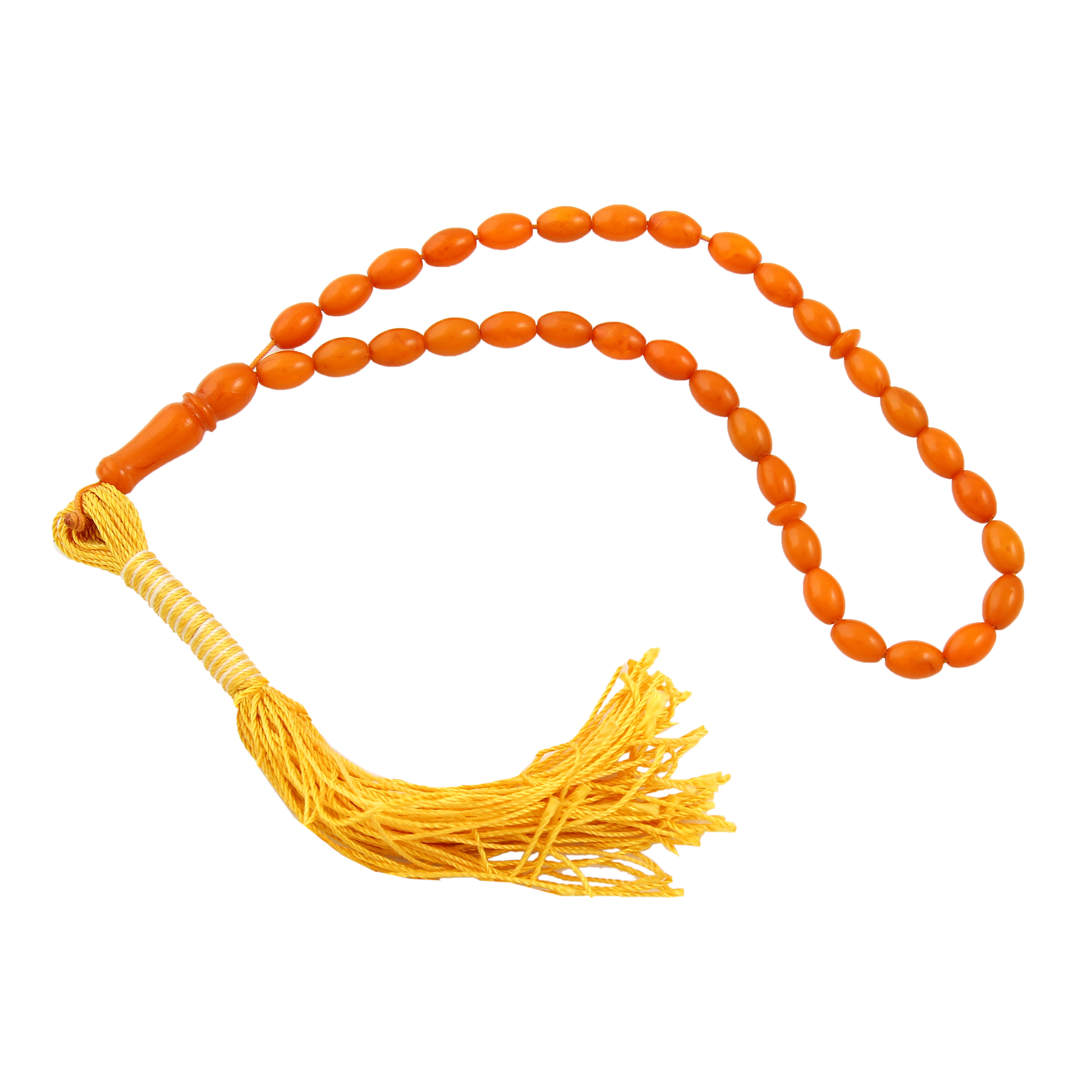 تسبیح بازرگانی میلادی مدل کهربا کد T-280