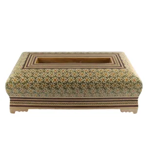 جعبه دستمال کاغذی خاتم کاری مدل 2
