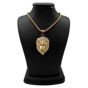 گردنبند مردانه طرح شیر کد 7664