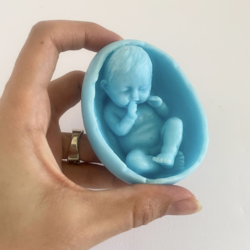 قالب شمع مدل نوزاد تخم مرغی