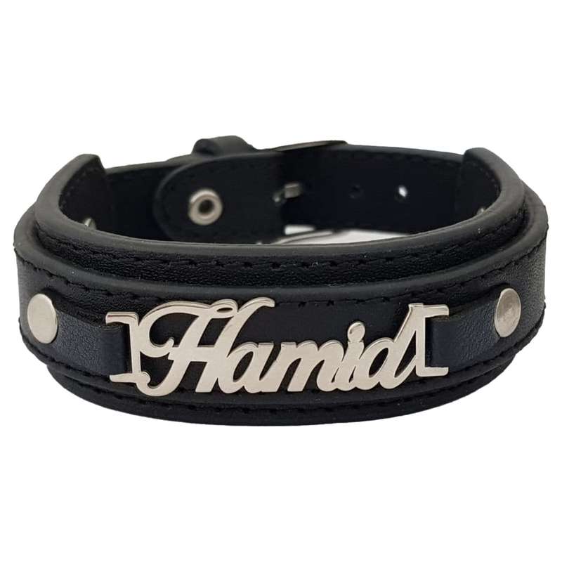 دستبند نقره مردانه ترمه ۱ طرح حمید کد mas 00662 دستبند نقره مردانه ترمه ۱ طرح حمید کد mas 00662