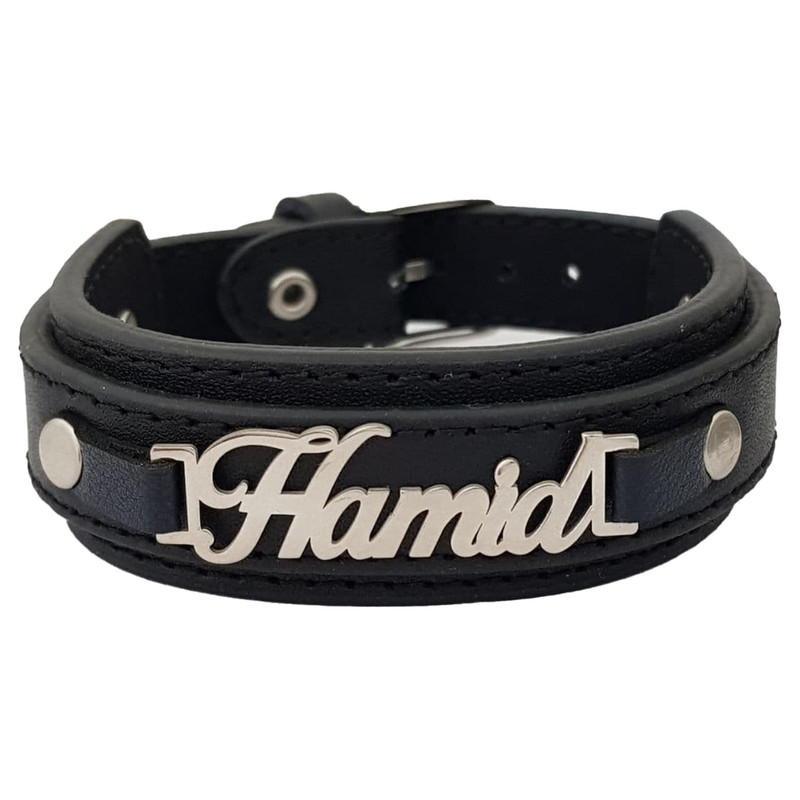 دستبند نقره مردانه ترمه ۱ طرح حمید کد mas 00662 دستبند نقره مردانه ترمه ۱ طرح حمید کد mas 00662