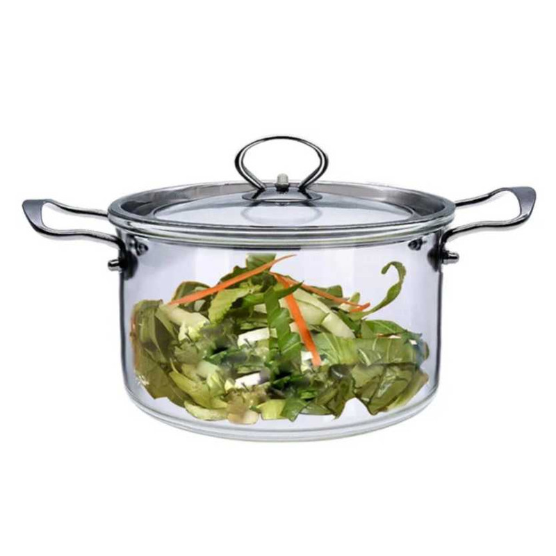 قابلمه برایتون مدل شعله مستقیم شیشه‌ای کد 2500 سایز 20
