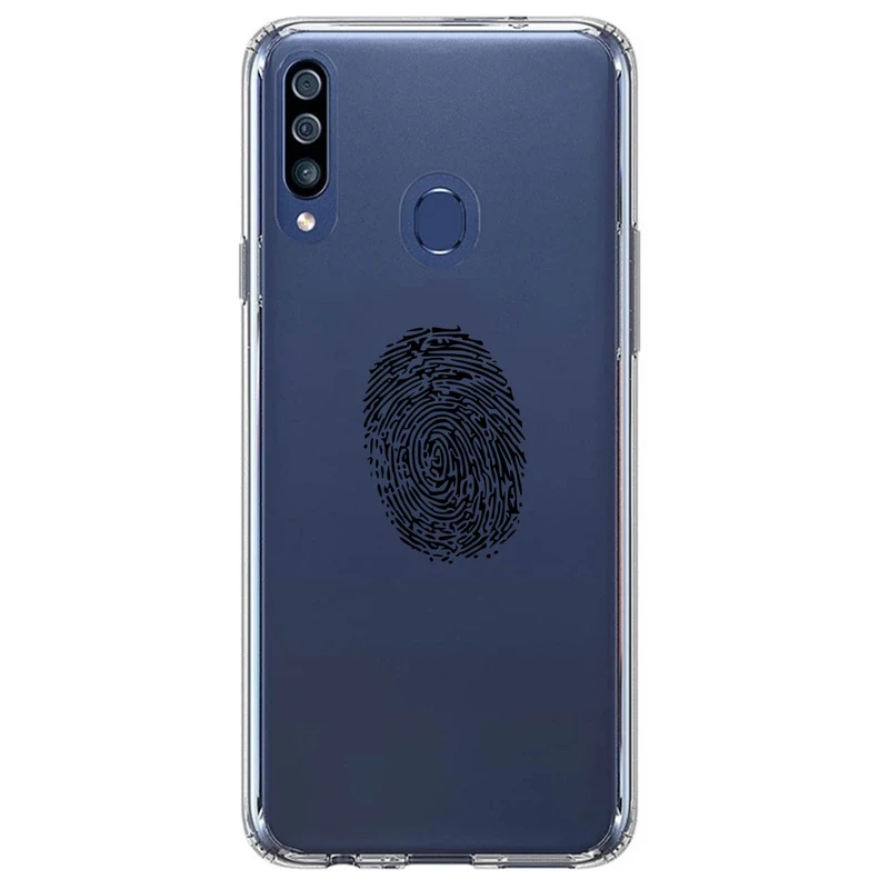 کاور مگافون طرح اثر انگشت مدل C62-B مناسب برای گوشی موبایل سامسونگ Galaxy A60 / M40