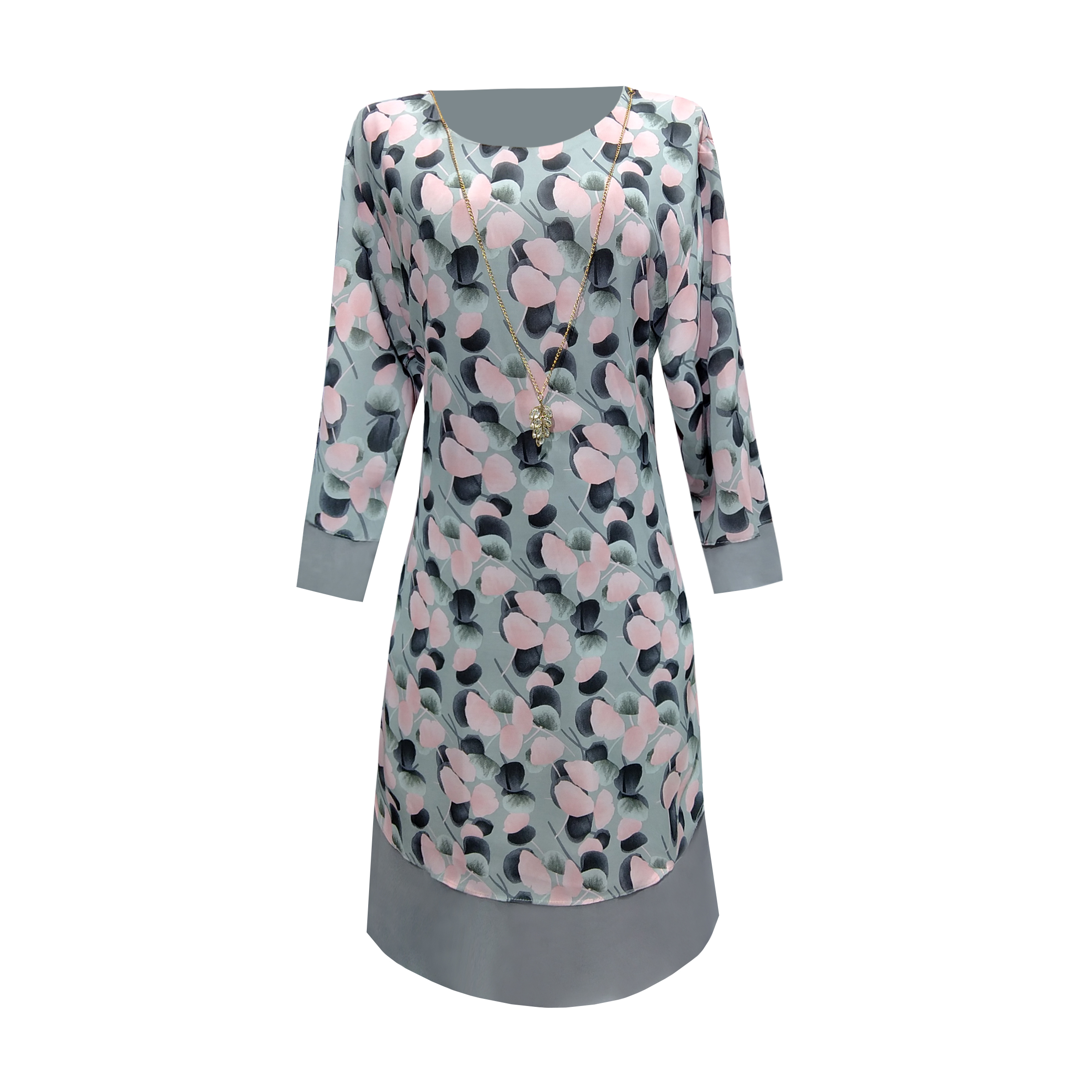 پیراهن زنانه مدل  پله ای گلدار کرپ حریر کد 107086