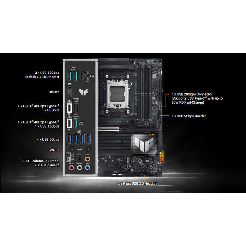 مادربرد ایسوس مدل TUF GAMING X870-PLUS WIFI