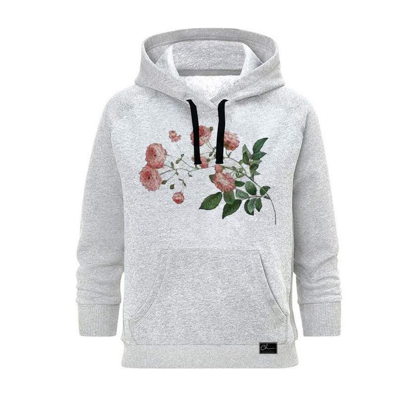 هودی زنانه مدل سنتی کد M06 رنگ طوسی