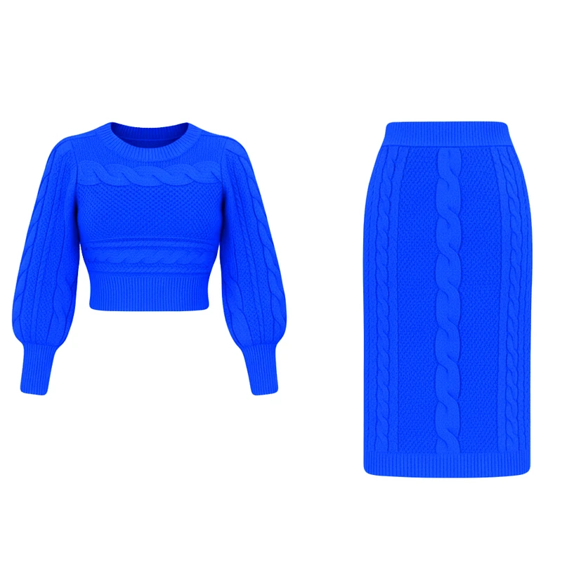 ست پلیور و دامن زنانه مدل Br