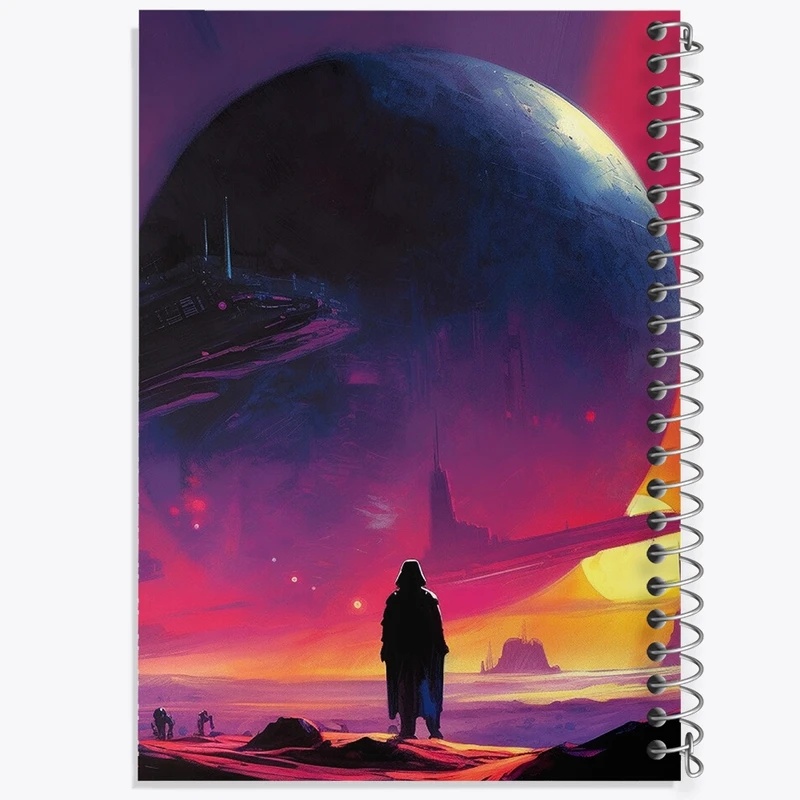 دفتر ژورنال نویسی 50 برگ خندالو مدل نقطه ای طرح جنگ ستارگان (Star Wars) کد F504