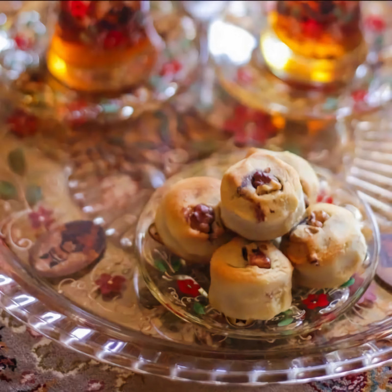 پک نان خرمایی گردویی ، نان برنجی زعفرانی ، کاک حاج نصرالله نوری - 2300 گرم بسته 3 عددی