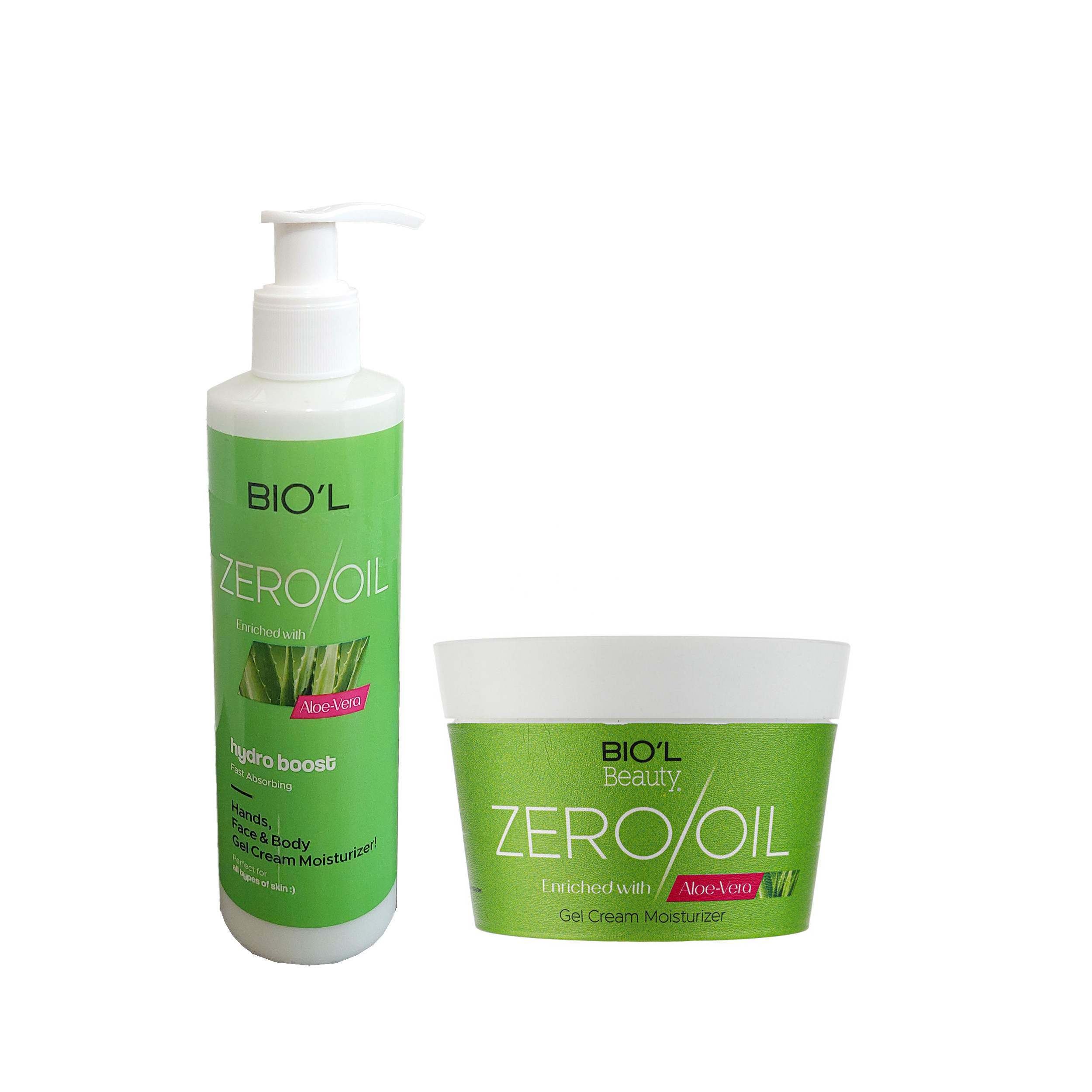 کرم مرطوب کننده بیول مدل Zero Oil  حجم 200 میلی لیتر به همراه کرم مرطوب کننده بیول مدل آلوئه ورا حجم 250 میلی لیتر
