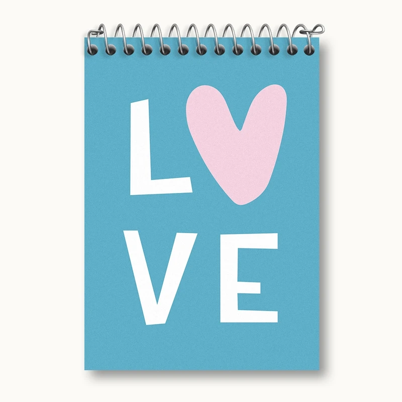 دفتر یادداشت 50 برگ خندالو مدل Love کد N130