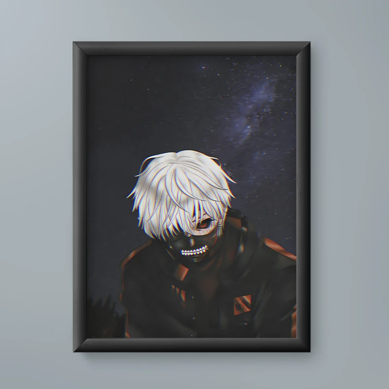 تابلو مدل انیمه کن کانکی توکیو غول Ken Kaneki Tokyo Ghoul anime 01