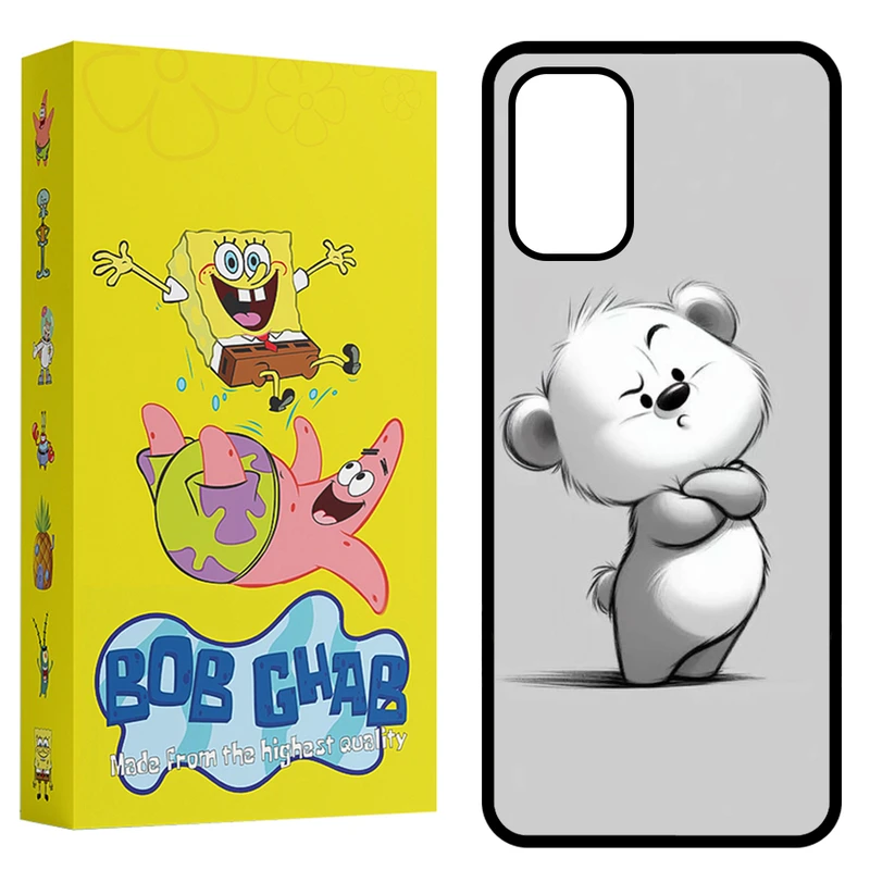 کاور باب قاب طرح خرس مدل CPA32B مناسب برای گوشی موبایل سامسونگ Galaxy A32 4G