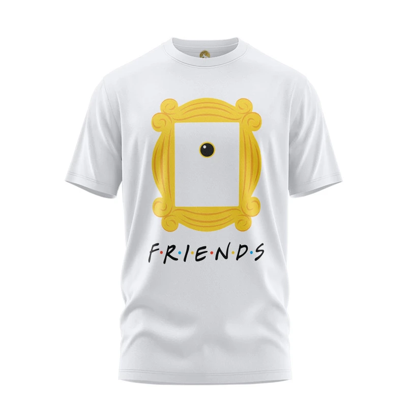 تی شرت آستین کوتاه زنانه هومرو مدل TW227 طرح فرندز 